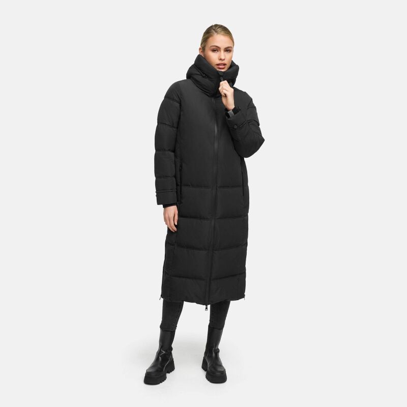 Marikoo Honiaa Damen Winter Steppmantel Parka N074 Schwarz-Größe XL - Gr. 42