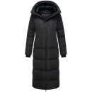 Marikoo Honiaa Damen Winter Steppmantel Parka N074 Schwarz-Größe XL - Gr. 42