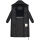 Marikoo Honiaa Damen Winter Steppmantel Parka N074 Schwarz-Größe XXL - Gr. 44