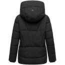 Marikoo Kuschelnasee Damen Herbst Winter Steppjacke N076 Schwarz-Größe M - Gr. 38
