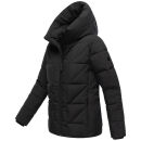 Marikoo Kuschelnasee Damen Herbst Winter Steppjacke N076 Schwarz-Größe XL - Gr. 42