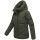 Marikoo Kuschelnasee Damen Herbst Winter Steppjacke N076 DarkOlive-Größe S - Gr. 36