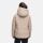 Marikoo Kuschelnasee Damen Herbst Winter Steppjacke N076 TaupeGrey-Größe XS - Gr. 34