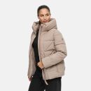 Marikoo Kuschelnasee Damen Herbst Winter Steppjacke N076 TaupeGrey-Größe S - Gr. 36