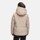 Marikoo Kuschelnasee Damen Herbst Winter Steppjacke N076 TaupeGrey-Größe S - Gr. 36