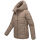 Marikoo Kuschelnasee Damen Herbst Winter Steppjacke N076 TaupeGrey-Größe S - Gr. 36