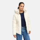 Marikoo Kuschelnasee Damen Herbst Winter Steppjacke N076 Cream-Größe XS - Gr. 34