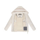 Marikoo Kuschelnasee Damen Herbst Winter Steppjacke N076 Cream-Größe XS - Gr. 34