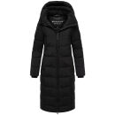 Marikoo Lanitaa Damen Winter Steppmantel Parka N079 Schwarz Größe S - Gr.36