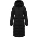 Marikoo Lanitaa Damen Winter Steppmantel Parka N079 Schwarz Größe S - Gr.36