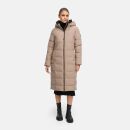 Marikoo Lanitaa Damen Winter Steppmantel Parka N079 TaupeGrey Größe XS - Gr.34