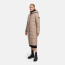 Marikoo Lanitaa Damen Winter Steppmantel Parka N079 TaupeGrey Größe XS - Gr.34