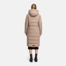 Marikoo Lanitaa Damen Winter Steppmantel Parka N079 TaupeGrey Größe XS - Gr.34