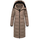 Marikoo Lanitaa Damen Winter Steppmantel Parka N079 TaupeGrey Größe XS - Gr.34