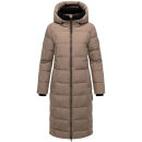 Marikoo Lanitaa Damen Winter Steppmantel Parka N079 TaupeGrey Größe XS - Gr.34