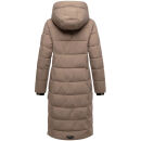 Marikoo Lanitaa Damen Winter Steppmantel Parka N079 TaupeGrey Größe XS - Gr.34