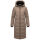 Marikoo Lanitaa Damen Winter Steppmantel Parka N079 TaupeGrey Größe XS - Gr.34
