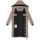 Marikoo Lanitaa Damen Winter Steppmantel Parka N079 TaupeGrey Größe XS - Gr.34