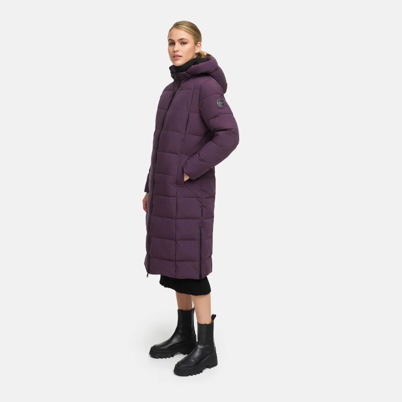 Marikoo Lanitaa Damen Winter Steppmantel Parka N079 DustyPlum Größe L - Gr.40