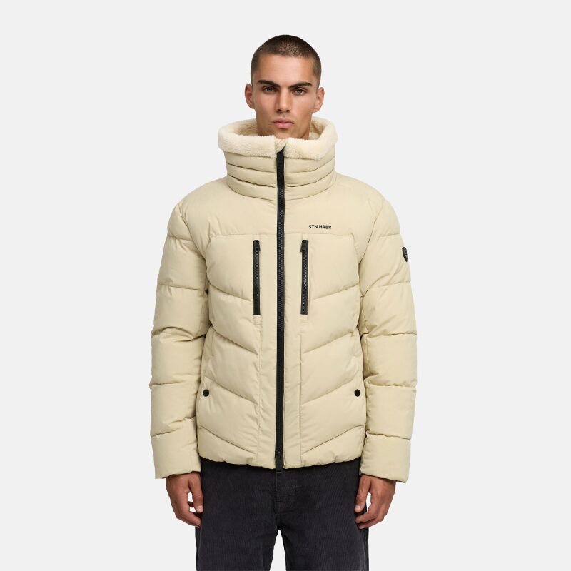Stone Harbour Ansello Herren Winter Steppjacke B764 Sand Größe S - Gr. S