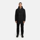 Stone Harbour Darioon Herren Mantel gefüttert in Wollmantel Optik B766 Schwarz Größe M - Gr. M