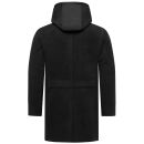 Stone Harbour Darioon Herren Mantel gefüttert in Wollmantel Optik B766 Schwarz Größe M - Gr. M