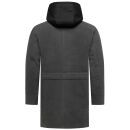 Stone Harbour Darioon Herren Mantel gefüttert in Wollmantel Optik B766 Anthrazit Größe XXXL - Gr. 3XL