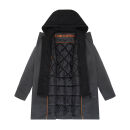 Stone Harbour Darioon Herren Mantel gefüttert in Wollmantel Optik B766 Anthrazit Größe XXXL - Gr. 3XL