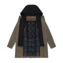 Stone Harbour Darioon Herren Mantel gefüttert in Wollmantel Optik B766 Stone Brown Größe XXXL - Gr. 3XL