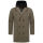 Stone Harbour Darioon Herren Mantel gefüttert in Wollmantel Optik B766 Stone Brown Größe XXXL - Gr. 3XL