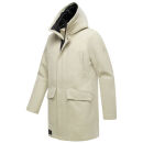 Stone Harbour Fenroos Herren Winter Mantel gefüttert in Wollmantel Optik B768 Arctic Grey Größe L - Gr. L