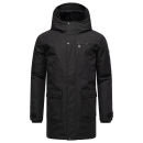 Stone Harbour Netaan Herren Winter Parka B774 Schwarz-Größe S - Gr. S
