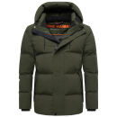 Stone Harbour Taviaan Herren Winter Steppjacke Winterjacke B776 Dark Olive-Größe M - Gr. M