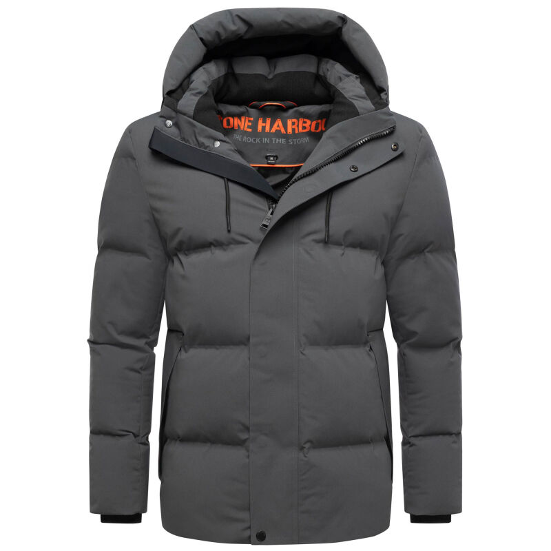 Stone Harbour Taviaan Herren Winter Steppjacke Winterjacke B776 Anthrazit-Größe XL - Gr. XL