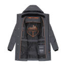 Stone Harbour Thadeek Herren Winter Steppmantel B777 Anthrazit Größe M - Gr. M