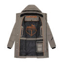 Stone Harbour Thadeek Herren Winter Steppmantel B777 Stone Brown Größe M - Gr. M