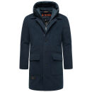 Stone Harbour Thiagoo Herren gefüttert in Wollmantel Optik B778 Navy Größe XL - Gr. XL