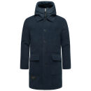 Stone Harbour Thiagoo Herren gefüttert in Wollmantel Optik B778 Navy Größe XL - Gr. XL