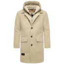 Stone Harbour Thiagoo Herren gefüttert in Wollmantel Optik B778 Sand Größe XL - Gr. XL