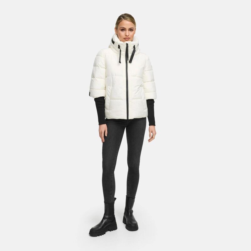 Navahoo Lotusherz Damen Herbst Winter Steppjacke N081 Offwhite Größe L - Gr.40