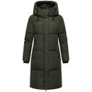 Marikoo Michikoo Damen Winterjacke gesteppt N082 DarkOlive-Größe XS - Gr. 34