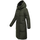 Marikoo Michikoo Damen Winterjacke gesteppt N082 DarkOlive-Größe XS - Gr. 34