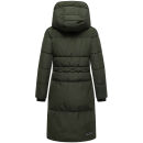 Marikoo Michikoo Damen Winterjacke gesteppt N082 DarkOlive-Größe XS - Gr. 34