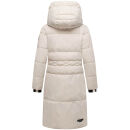 Marikoo Michikoo Damen Winterjacke gesteppt N082 Cream-Größe S - Gr. 36