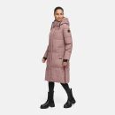 Marikoo Michikoo Damen Winterjacke gesteppt N082 Mauve-Größe M - Gr. 38