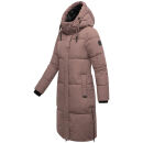 Marikoo Michikoo Damen Winterjacke gesteppt N082 Mauve-Größe L - Gr. 40