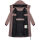 Marikoo Michikoo Damen Winterjacke gesteppt N082 Mauve-Größe L - Gr. 40