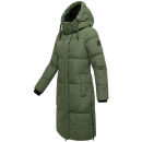 Marikoo Michikoo Damen Winterjacke gesteppt N082 PineOlive-Größe XS - Gr. 34
