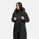 Marikoo Pakoraa Damen Winter Steppmantel Parka N088 Schwarz Größe M - Gr.38