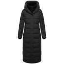 Marikoo Pakoraa Damen Winter Steppmantel Parka N088 Schwarz Größe M - Gr.38